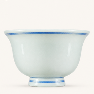 Blue-and-white yashou press-hand cup, Jingdezhen porcelain